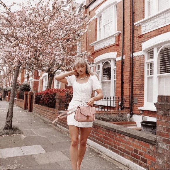 & Other Stories White / Cream Denim Mini Dress - Picture 2 of 10